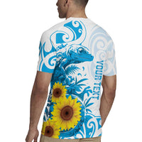 New Zealand Autism Awareness Month Rugby Jersey Takiwatanga Maori Lizard With Sunflower