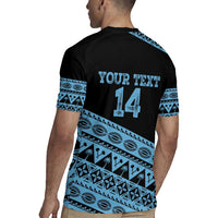 Fiji Rugby 2025 Custom Rugby Jersey Fijian Tapa Toso Viti Toso - Black