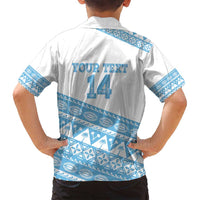 Fiji Rugby 2025 Custom Family Matching Long Sleeve Bodycon Dress and Hawaiian Shirt Fijian Tapa Toso Viti Toso - White