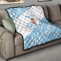 Fiji Rugby 2025 Custom Quilt Fijian Tapa Toso Viti Toso - White