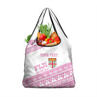 Fiji Rugby 2025 Custom Grocery Bag Fijian Tapa Toso Viti Toso - Pink LT14 1-pack One Size Pink - Polynesian Pride