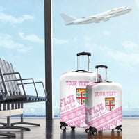 Fiji Rugby 2025 Custom Luggage Cover Fijian Tapa Toso Viti Toso - Pink LT14 - Polynesian Pride