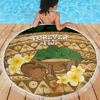 Bula Fiji Kava Bowl Beach Blanket Fijian Tapa Cloth Vintage Vibe LT14 - Polynesian Pride