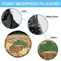 Bula Fiji Kava Bowl Spare Tire Cover Fijian Tapa Cloth Vintage Vibe