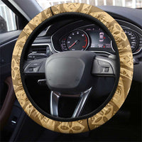 Bula Fiji Kava Bowl Steering Wheel Cover Fijian Tapa Cloth Vintage Vibe LT14 - Polynesian Pride