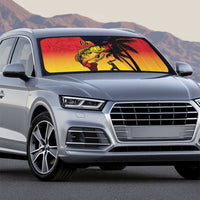 Custom Papua New Guinea Cricket Auto Sun Shade PNG Barramundis - Polynesian Pride