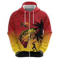 Custom Papua New Guinea Cricket Hoodie PNG Barramundis - Polynesian Pride