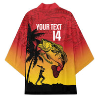 Custom Papua New Guinea Cricket Kimono PNG Barramundis - Polynesian Pride