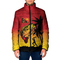 Custom Papua New Guinea Cricket Padded Jacket PNG Barramundis - Polynesian Pride
