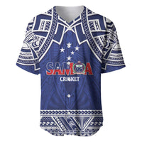 Custom Samoa Cricket Baseball Jersey Go Champions Samoan LT14 Blue - Polynesian Pride