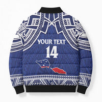 Custom Samoa Cricket Bomber Puffer Jacket Go Champions Samoan - Polynesian Pride