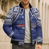 Custom Samoa Cricket Bomber Puffer Jacket Go Champions Samoan - Polynesian Pride