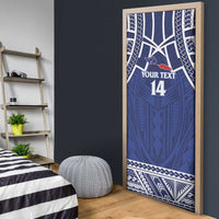 Custom Samoa Cricket Door Cover Go Champions Samoan - Polynesian Pride