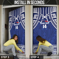 Custom Samoa Cricket Door Cover Go Champions Samoan - Polynesian Pride