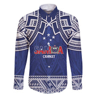 Custom Samoa Cricket Family Matching Long Sleeve Bodycon Dress and Hawaiian Shirt Go Champions Samoan - Polynesian Pride