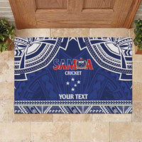 Custom Samoa Cricket Rubber Doormat Go Champions Samoan - Polynesian Pride