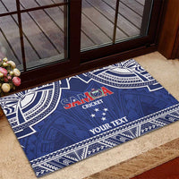 Custom Samoa Cricket Rubber Doormat Go Champions Samoan - Polynesian Pride