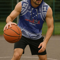 Custom Samoa Cricket Sleeveless Hoodie Go Champions Samoan - Polynesian Pride