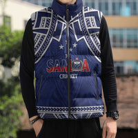 Custom Samoa Cricket Sleeveless Puffer Jacket Go Champions Samoan - Polynesian Pride