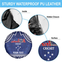 Custom Samoa Cricket Spare Tire Cover Go Champions Samoan LT14 - Polynesian Pride