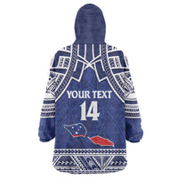 Custom Samoa Cricket Wearable Blanket Hoodie Go Champions Samoan - Polynesian Pride