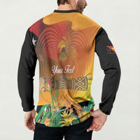 Personalised Papua New Guinea Independence Day Button Sweatshirt One People One Nation One Country