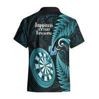 New Zealand Darts Hawaiian Shirt Happiness Is A Tight Threesome Maori Turquoise LT14 - Polynesian Pride