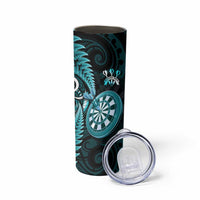 New Zealand Darts Skinny Tumbler Happiness Is A Tight Threesome Maori Turquoise
