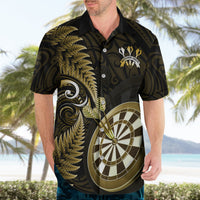New Zealand Darts Hawaiian Shirt Happiness Is A Tight Threesome Maori Gold LT14 - Polynesian Pride