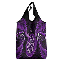 New Zealand Darts Grocery Bag Happiness Is A Tight Threesome Maori Purple
