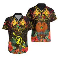 Papua New Guinea Southern Highlands Province Hawaiian Shirt Papua Niugini Coat Of Arms With Flag Style LT14 - Polynesian Pride