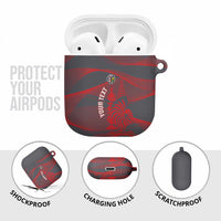 Custom New Caledonia Football AirPods Case Allez Les Cagous Grey Version - Polynesian Pride