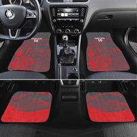 Custom New Caledonia Football Car Mats Allez Les Cagous Grey Version - Polynesian Pride