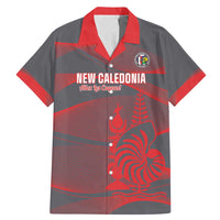 Custom New Caledonia Football Family Matching Mermaid Dress and Hawaiian Shirt Allez Les Cagous Grey Version LT14 Dad's Shirt - Short Sleeve Grey - Polynesian Pride