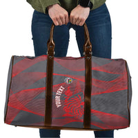 Custom New Caledonia Football Travel Bag Allez Les Cagous Grey Version - Polynesian Pride