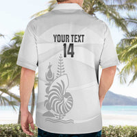 Custom New Caledonia Football Hawaiian Shirt Allez Les Cagous White Version - Polynesian Pride