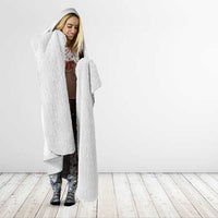 Custom New Caledonia Football Hooded Blanket Allez Les Cagous White Version - Polynesian Pride