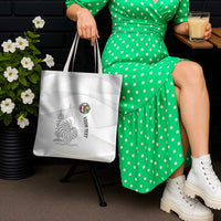 Custom New Caledonia Football Tote Bag Allez Les Cagous White Version - Polynesian Pride