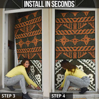 Bula Fiji Tapa Door Cover Fijian Masi Vintage Vibes - Polynesian Pride