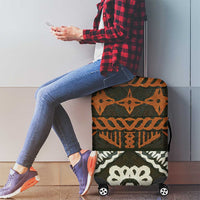 Bula Fiji Tapa Luggage Cover Fijian Masi Vintage Vibes - Polynesian Pride