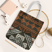 Bula Fiji Tapa Tote Bag Fijian Masi Vintage Vibes - Polynesian Pride