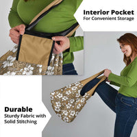 Kuvui Bula Fiji Grocery Bag Fijian Tapa Seamless Hibiscus - Polynesian Pride