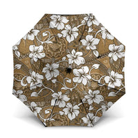 Kuvui Bula Fiji Umbrella Fijian Tapa Seamless Hibiscus - Polynesian Pride
