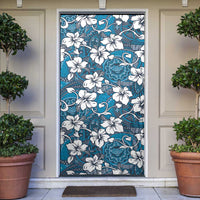 Karakarawa Bula Fiji Door Cover Fijian Tapa Seamless Hibiscus - Polynesian Pride