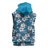 Karakarawa Bula Fiji Sleeveless Hoodie Fijian Tapa Seamless Hibiscus - Polynesian Pride