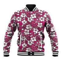 Piqi Bula Fiji Baseball Jacket Fijian Tapa Seamless Hibiscus - Polynesian Pride