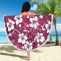 Piqi Bula Fiji Beach Blanket Fijian Tapa Seamless Hibiscus - Polynesian Pride