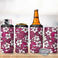 Piqi Bula Fiji 4 in 1 Can Cooler Tumbler Fijian Tapa Seamless Hibiscus LT14 - Polynesian Pride