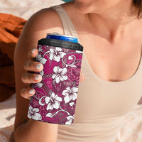 Piqi Bula Fiji 4 in 1 Can Cooler Tumbler Fijian Tapa Seamless Hibiscus LT14 - Polynesian Pride