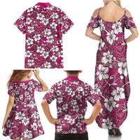 Piqi Bula Fiji Family Matching Summer Maxi Dress and Hawaiian Shirt Fijian Tapa Seamless Hibiscus - Polynesian Pride
